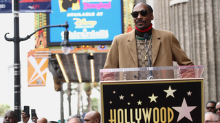 Now that's doggy style: Snoop Dogg thanks Snoop Dogg for his Hollywood Walk of Fame star